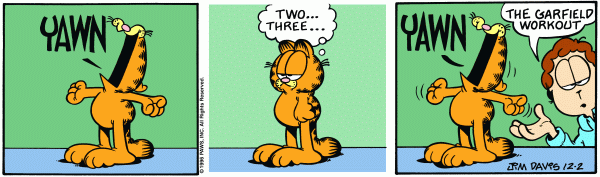 Komiksy garfield - komiks z dnia 02/12/1996