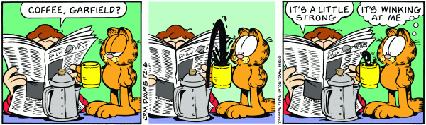 Komiksy garfield - komiks z dnia 06/12/1996