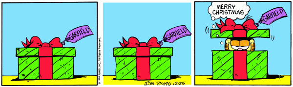 Komiksy garfield - komiks z dnia 25/12/1996