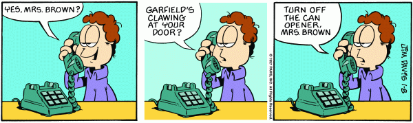 Komiksy garfield - komiks z dnia 08/01/1997