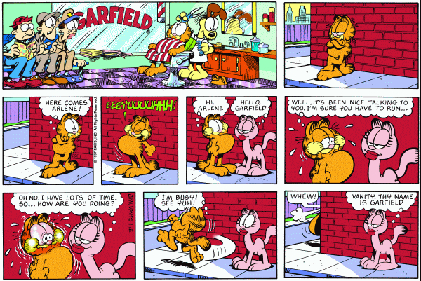 Komiksy garfield - komiks z dnia 12/01/1997