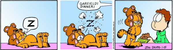 Komiksy garfield - komiks z dnia 15/01/1997