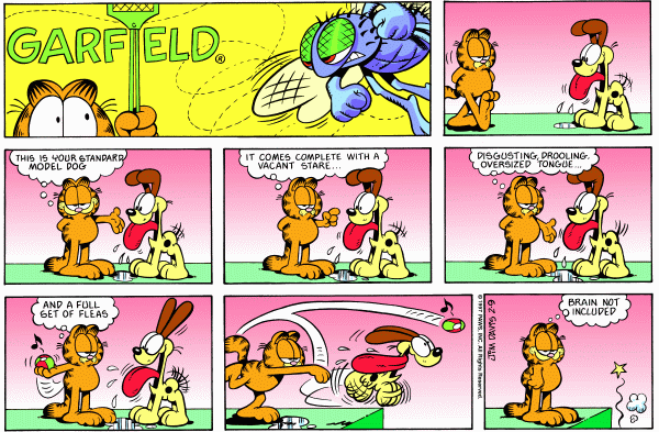 Komiksy garfield - komiks z dnia 09/02/1997