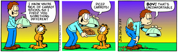 Komiksy garfield - komiks z dnia 22/02/1997