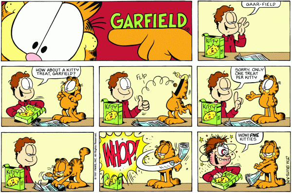 Komiksy garfield - komiks z dnia 23/03/1997