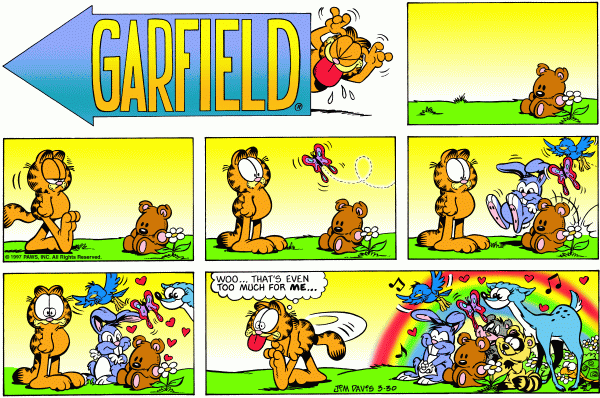 Komiksy garfield - komiks z dnia 30/03/1997