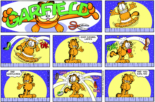 Komiksy garfield - komiks z dnia 13/04/1997