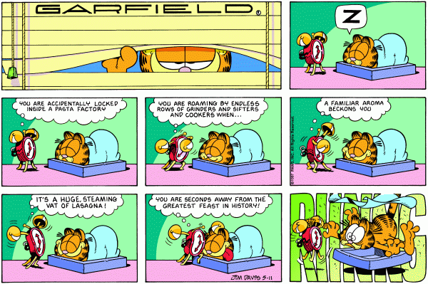 Komiksy garfield - komiks z dnia 11/05/1997