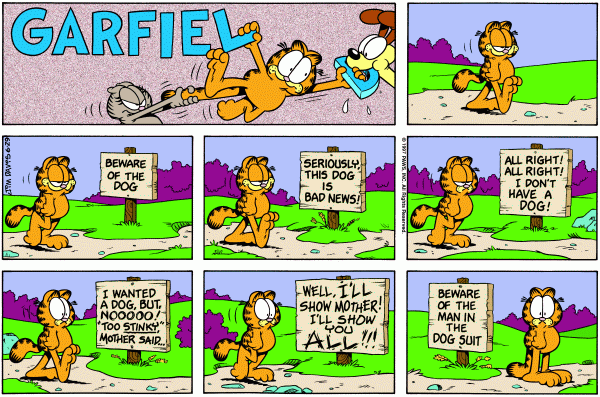 Komiksy garfield - komiks z dnia 29/06/1997