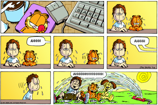 Komiksy garfield - komiks z dnia 06/07/1997