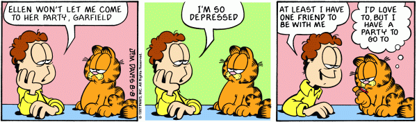 Komiksy garfield - komiks z dnia 08/08/1997