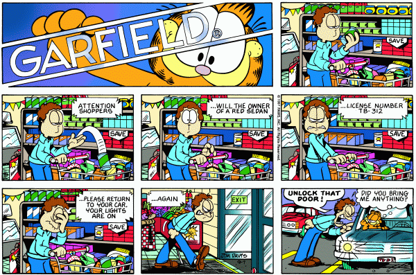 Komiksy garfield - komiks z dnia 07/09/1997