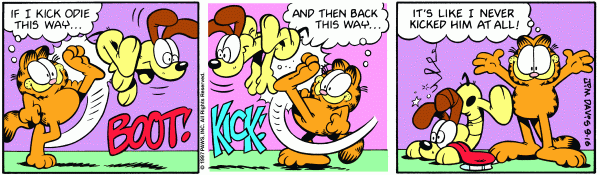 Komiksy garfield - komiks z dnia 16/09/1997
