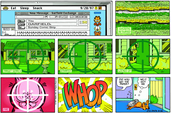 Komiksy garfield - komiks z dnia 28/09/1997