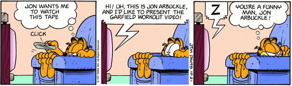 Komiksy garfield - komiks z dnia 21/10/1997