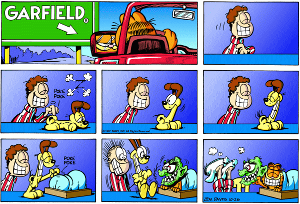 Komiksy garfield - komiks z dnia 26/10/1997