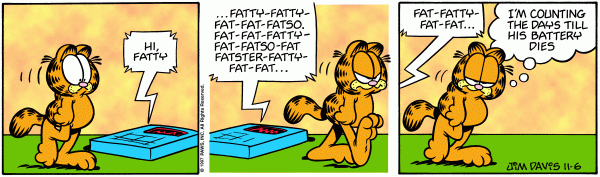 Komiksy garfield - komiks z dnia 06/11/1997