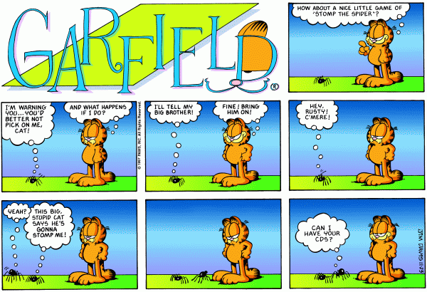 Komiksy garfield - komiks z dnia 23/11/1997