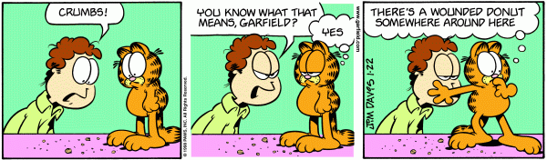 Komiksy garfield - komiks z dnia 22/01/1998