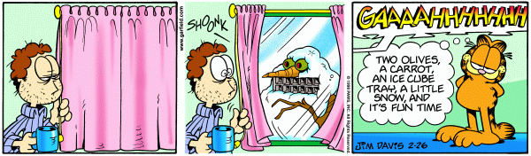 Komiksy garfield - komiks z dnia 26/02/1998
