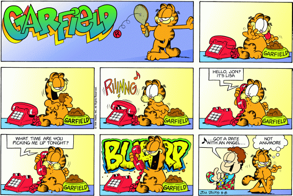 Komiksy garfield - komiks z dnia 08/03/1998
