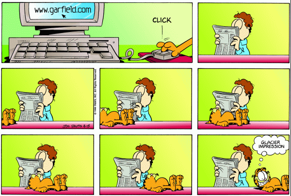 Komiksy garfield - komiks z dnia 15/03/1998