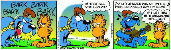 Komiksy garfield - komiks z dnia 28/05/1998