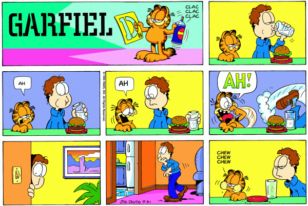 Komiksy garfield - komiks z dnia 31/05/1998