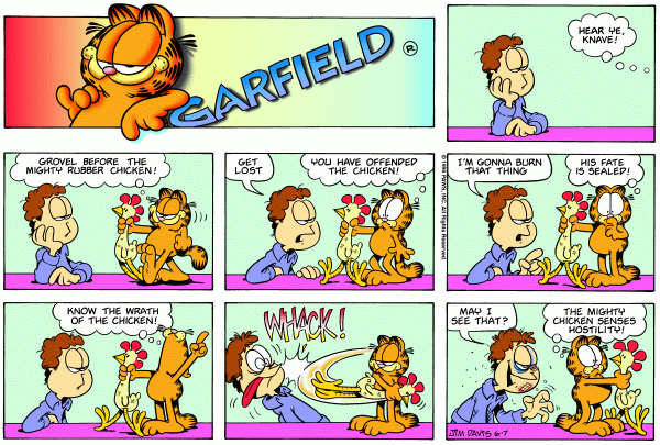 Komiksy garfield - komiks z dnia 07/06/1998