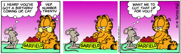 Komiksy garfield - komiks z dnia 12/06/1998