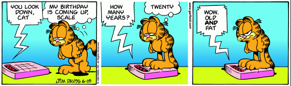 Komiksy garfield - komiks z dnia 15/06/1998