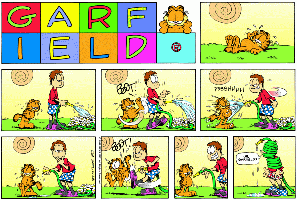 Komiksy garfield - komiks z dnia 28/06/1998