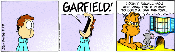Komiksy garfield - komiks z dnia 29/07/1998