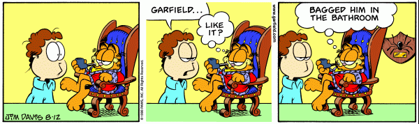 Komiksy garfield - komiks z dnia 12/08/1998