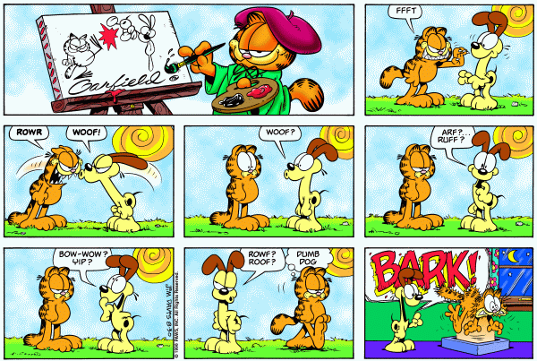 Komiksy garfield - komiks z dnia 30/08/1998