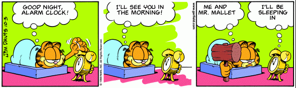 Komiksy garfield - komiks z dnia 03/10/1998