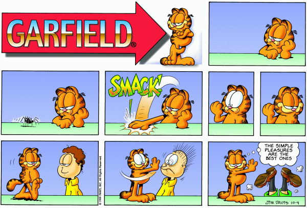 Komiksy garfield - komiks z dnia 04/10/1998