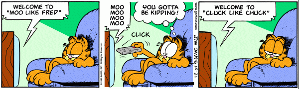 Komiksy garfield - komiks z dnia 21/10/1998