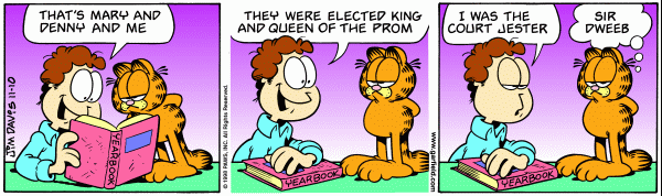 Komiksy garfield - komiks z dnia 10/11/1998