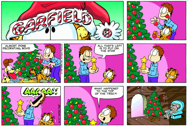 Komiksy garfield - komiks z dnia 13/12/1998