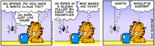 Komiksy garfield - komiks z dnia 16/12/1998