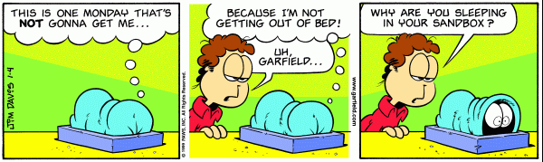 Komiksy garfield - komiks z dnia 04/01/1999