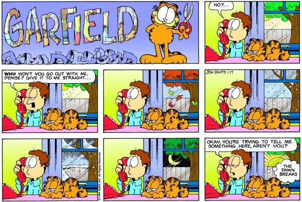 Komiksy garfield - komiks z dnia 17/01/1999