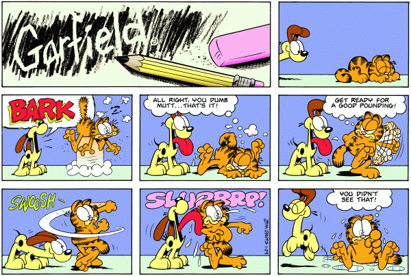 Komiksy garfield - komiks z dnia 24/01/1999