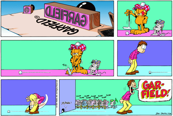 Komiksy garfield - komiks z dnia 28/02/1999