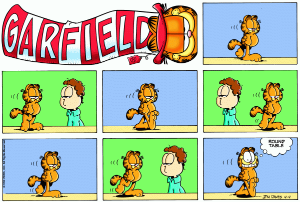 Komiksy garfield - komiks z dnia 04/04/1999
