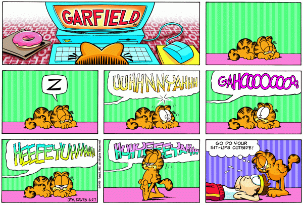 Komiksy garfield - komiks z dnia 27/06/1999
