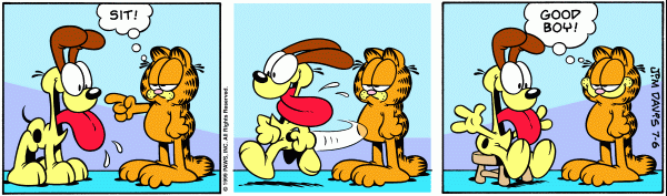 Komiksy garfield - komiks z dnia 06/07/1999