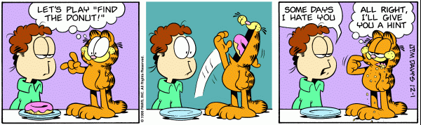 Komiksy garfield - komiks z dnia 01/12/1999