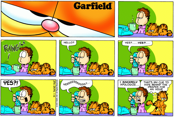 Komiksy garfield - komiks z dnia 16/01/2000